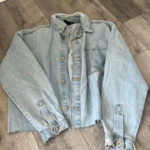 Oversized jean jacket